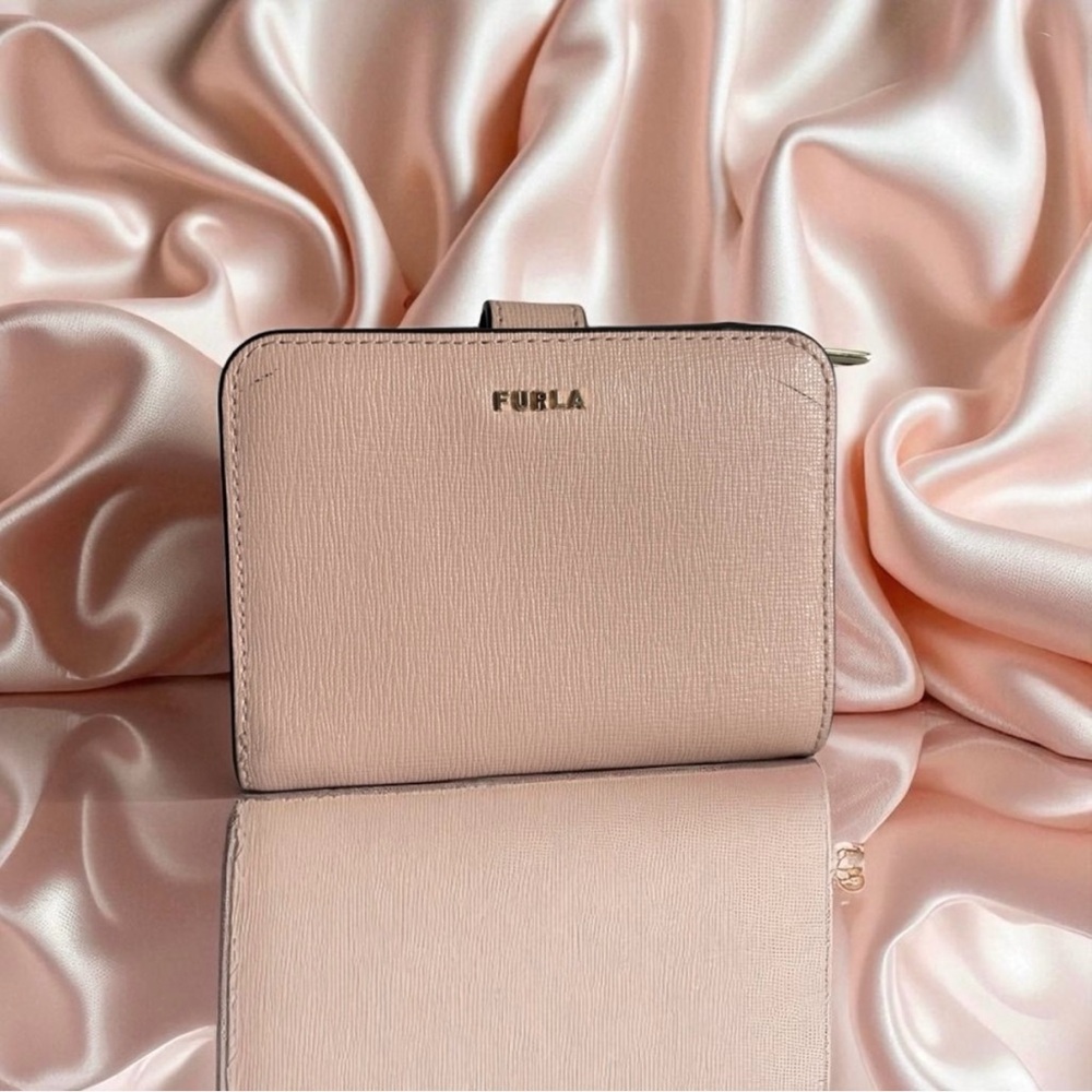 Furla Blush Pink Babylon Compact Wallet
